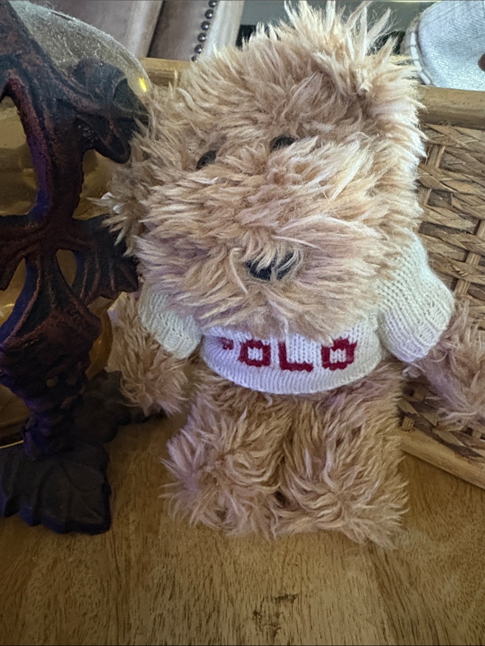Ralph Lauren Polo Bear 2002
Plush Teddy Bear cream and red RL
Sweater Vintage